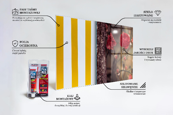 Zidna obloga za kuhinju Divja vrtnica v parku