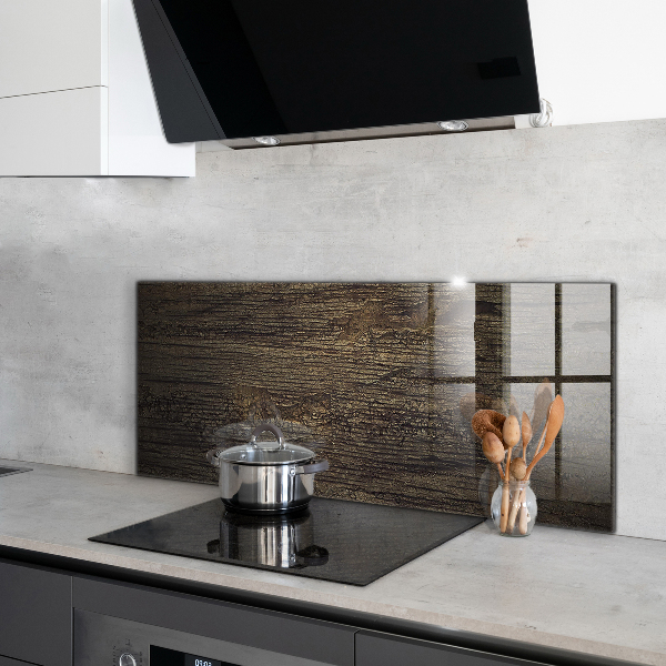 Stenska plošča za kuhinjo Retro tekstura lesa