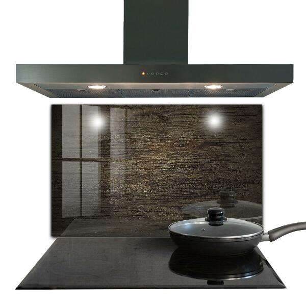 Stenska plošča za kuhinjo Retro tekstura lesa