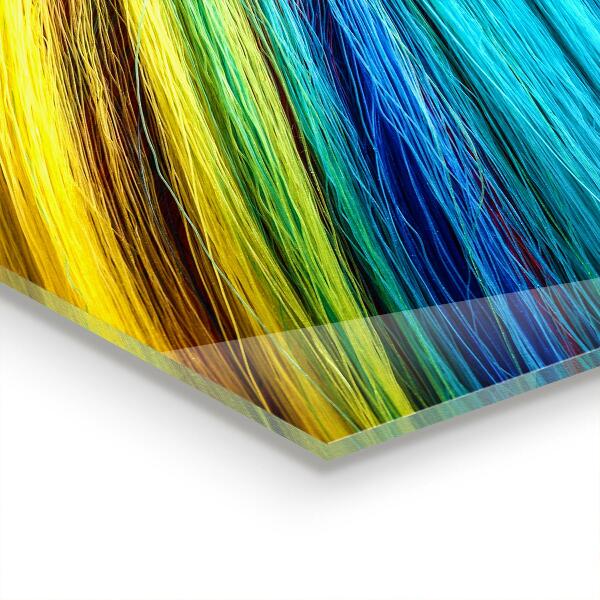 Stenska plošča za kuhinjo Barvit grafični mavrični vzorec