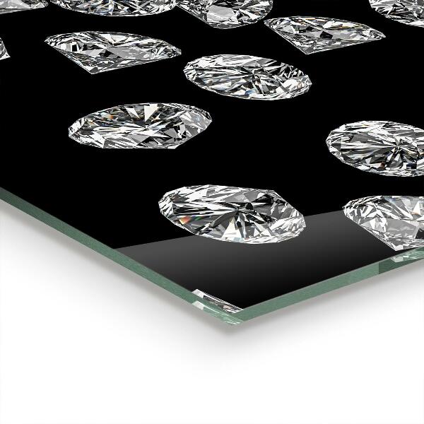 Stenska plošča za kuhinjo Diamonds friends ženske