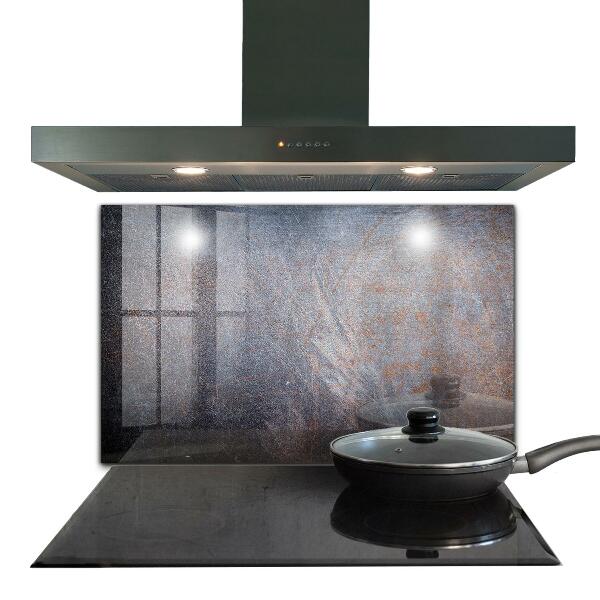 Stenska plošča za kuhinjo Vintage kovinska tekstura