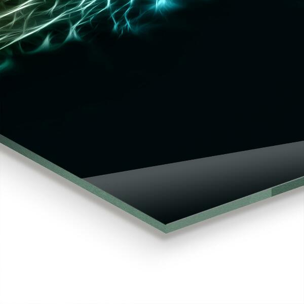 Stenska plošča za kuhinjo Lev v abstraktni izdaji