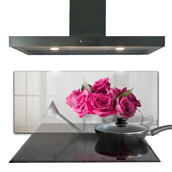 Zidna obloga za kuhinju Zalivalka s šopkom vrtnic