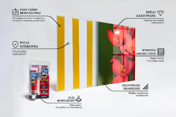 Zidna obloga za kuhinju Cvetoči cvetni popki