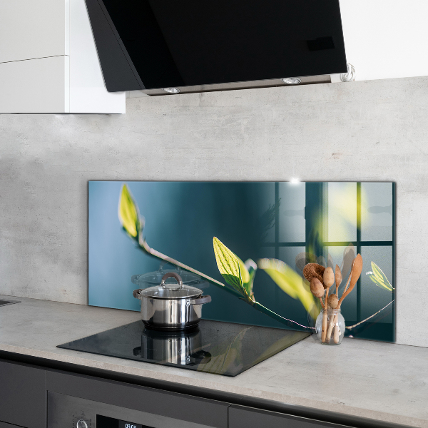 Zidna obloga za kuhinju Svetleč list na veji