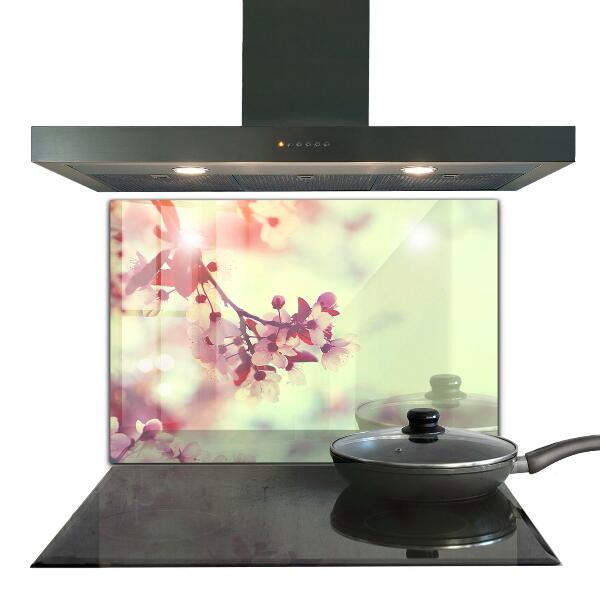 Zidna obloga za kuhinju Cvetoče rožnato drevo