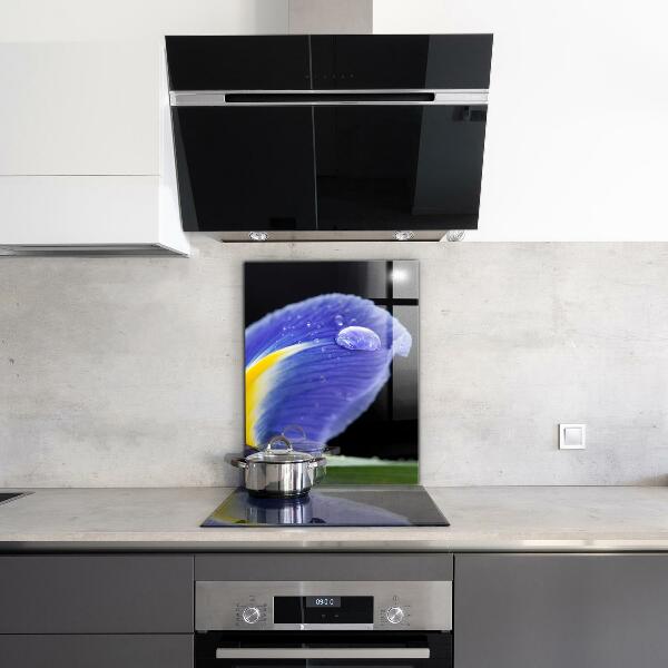 Zidna obloga za kuhinju Vijolični cvet perunike