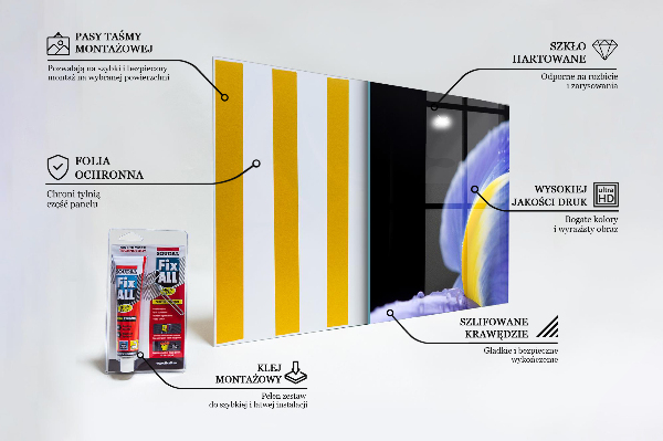 Zidna obloga za kuhinju Vijolični cvet perunike
