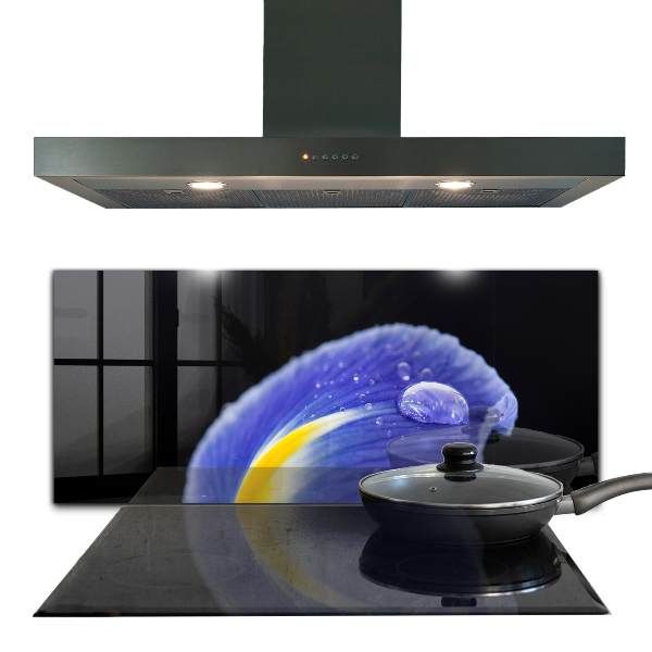 Zidna obloga za kuhinju Vijolični cvet perunike