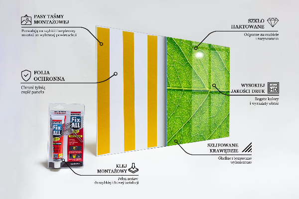Zidna obloga za kuhinju Nežni detajli listov