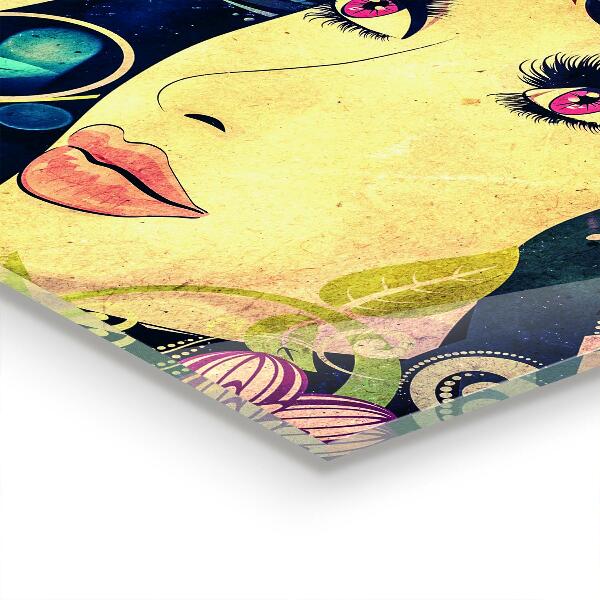 Stenska plošča za kuhinjo Dekle na poletni dan