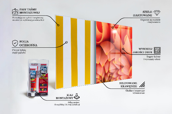 Zidna obloga za kuhinju Pomarančni cvet