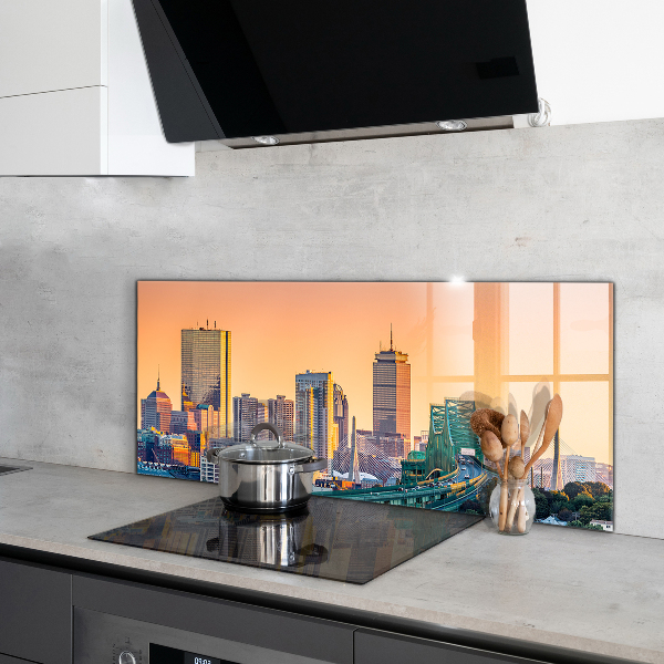 Stenska plošča za kuhinjo Bostonska arhitektura