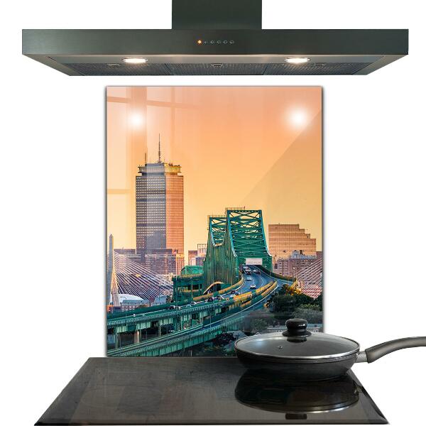 Stenska plošča za kuhinjo Bostonska arhitektura