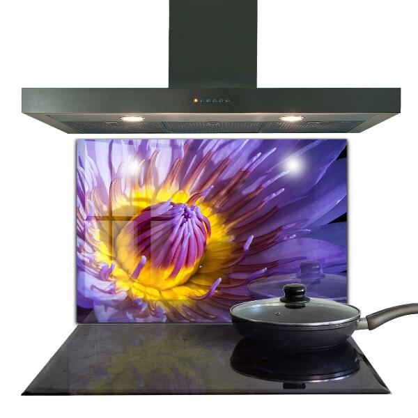 Zidna obloga za kuhinju Podrobnosti vijolične rože