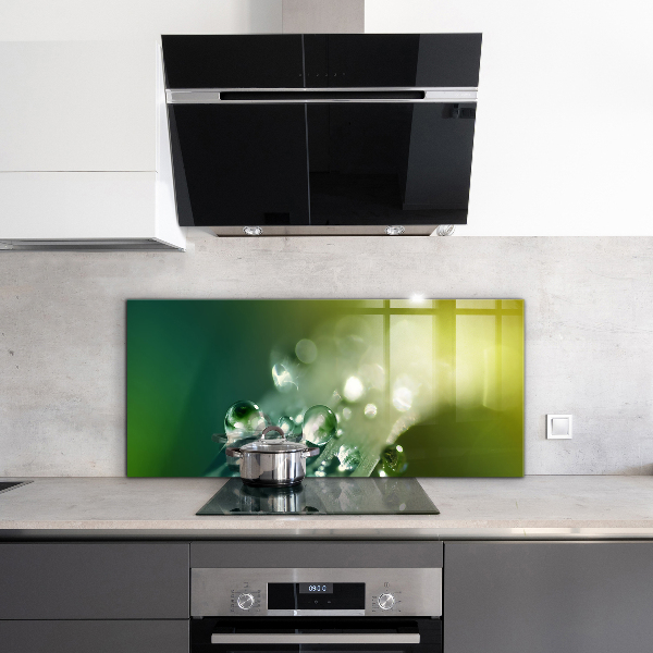 Zidna obloga za kuhinju Rosa na zelenih listih