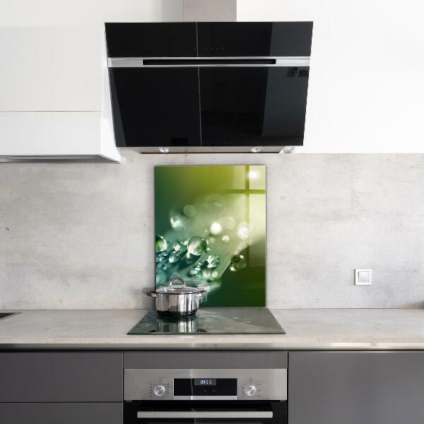 Zidna obloga za kuhinju Rosa na zelenih listih