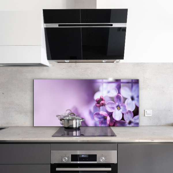Zidna obloga za kuhinju Vijolične rože