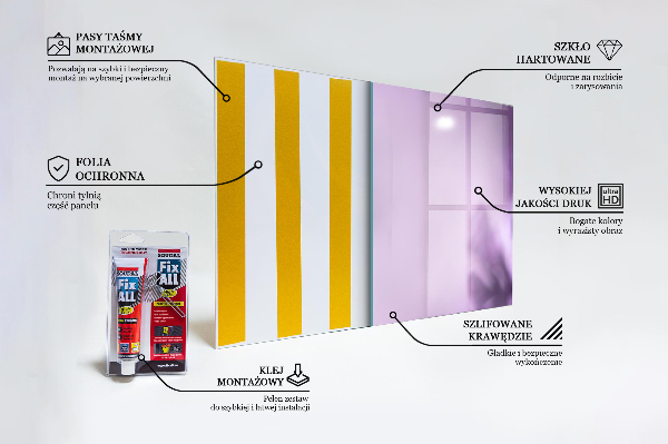 Zidna obloga za kuhinju Vijolične rože