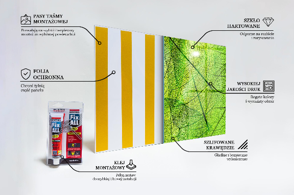 Zidna obloga za kuhinju Tekstura zelenega lista