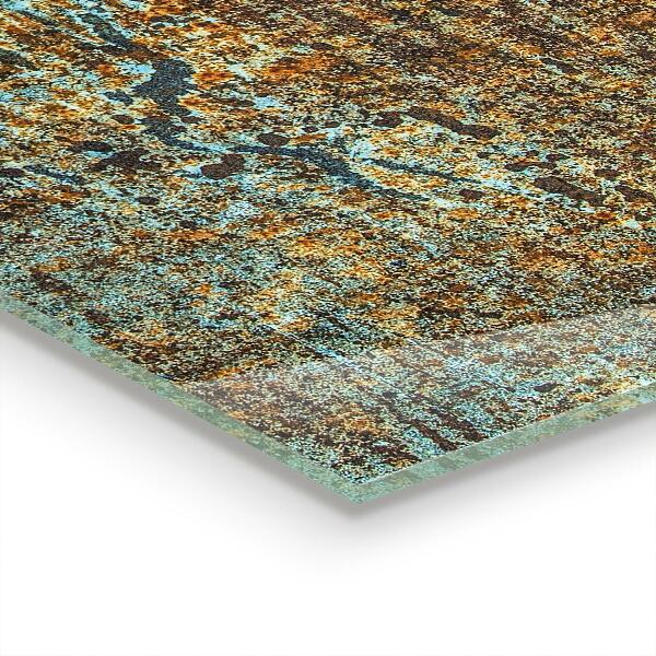 Stenska plošča za kuhinjo Stara kovinska tekstura