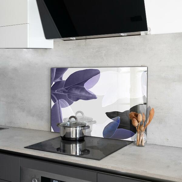 Zidna obloga za kuhinju Ilustracija eksotičnih listov