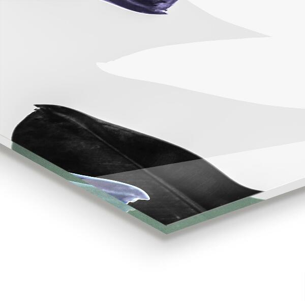 Zidna obloga za kuhinju Ilustracija eksotičnih listov