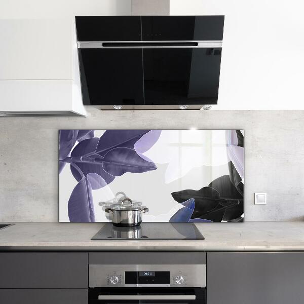 Zidna obloga za kuhinju Ilustracija eksotičnih listov