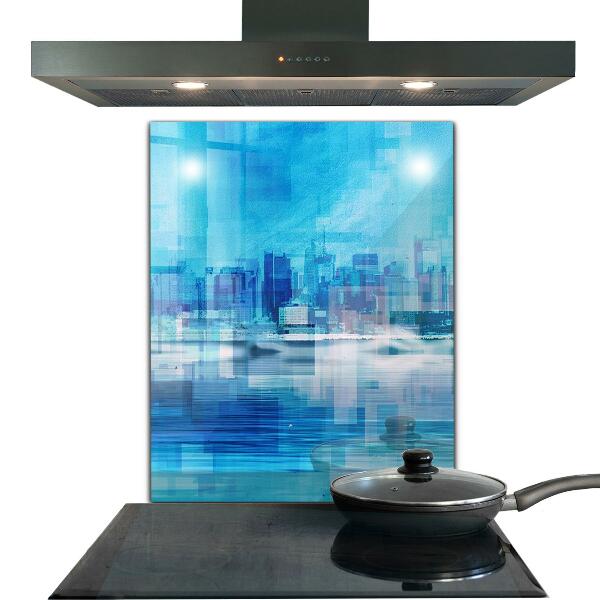 Stenska plošča za kuhinjo Panorama manhattna v new yorku