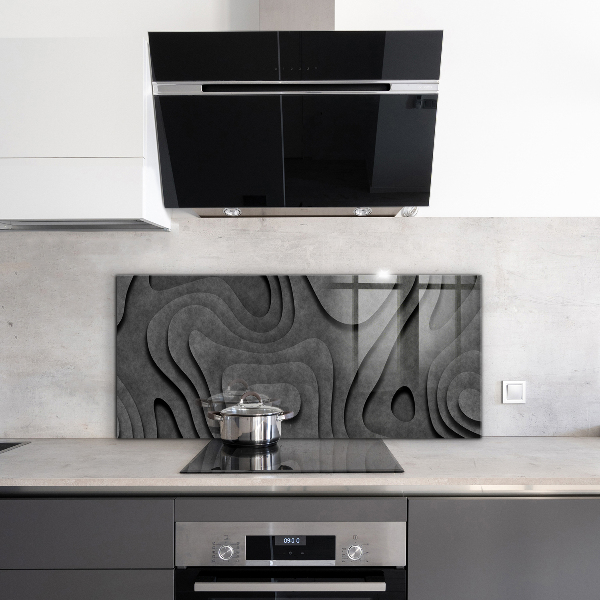 Stenska plošča za kuhinjo Abstrakcija sive teksture