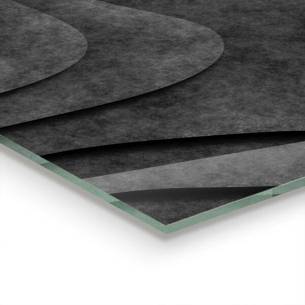 Stenska plošča za kuhinjo Abstrakcija sive teksture