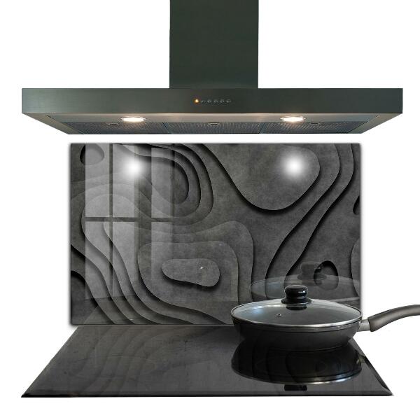 Stenska plošča za kuhinjo Abstrakcija sive teksture