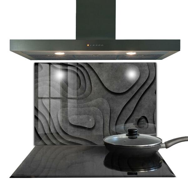 Stenska plošča za kuhinjo Abstrakcija sive teksture