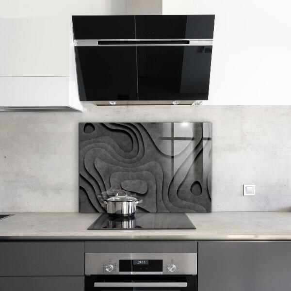 Stenska plošča za kuhinjo Abstrakcija sive teksture