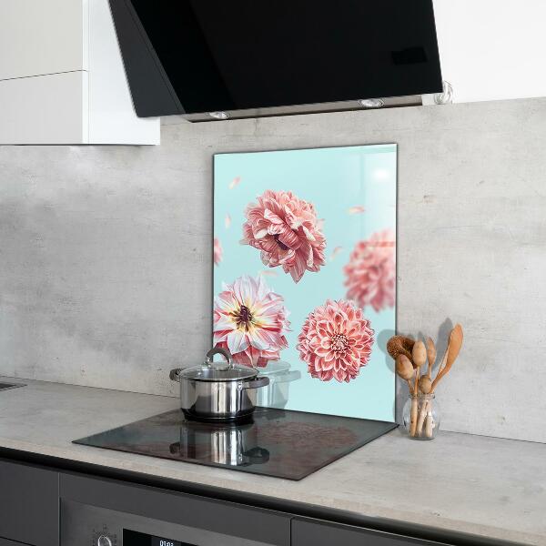 Zidna obloga za kuhinju Kompozicija rože v letu