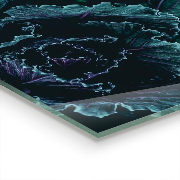 Zidna obloga za kuhinju Zeljni listi temno zeleni