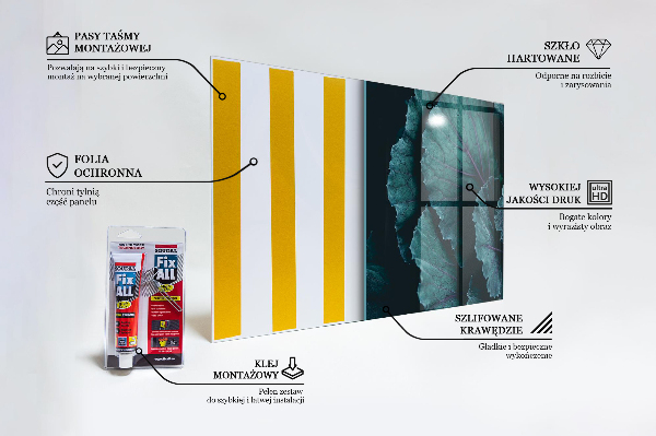 Zidna obloga za kuhinju Zeljni listi temno zeleni