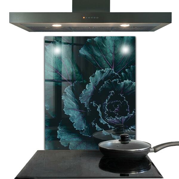 Zidna obloga za kuhinju Zeljni listi temno zeleni