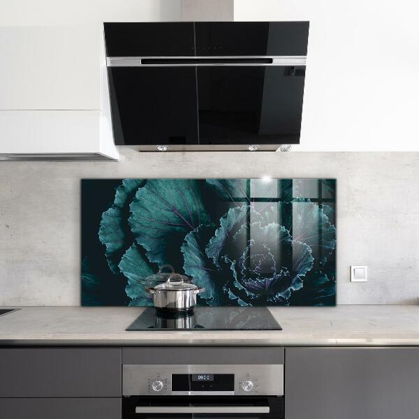 Zidna obloga za kuhinju Zeljni listi temno zeleni