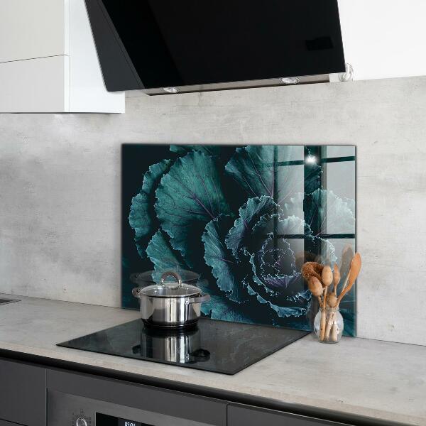 Zidna obloga za kuhinju Zeljni listi temno zeleni