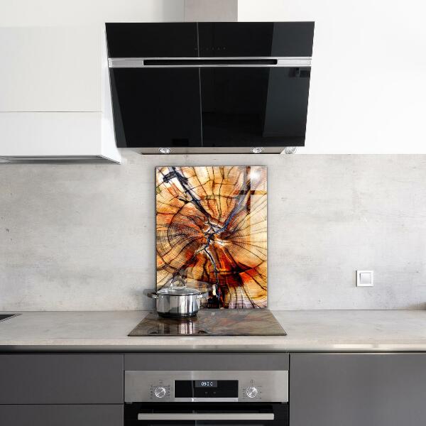 Zidna obloga za kuhinju Naravna lesna zrna