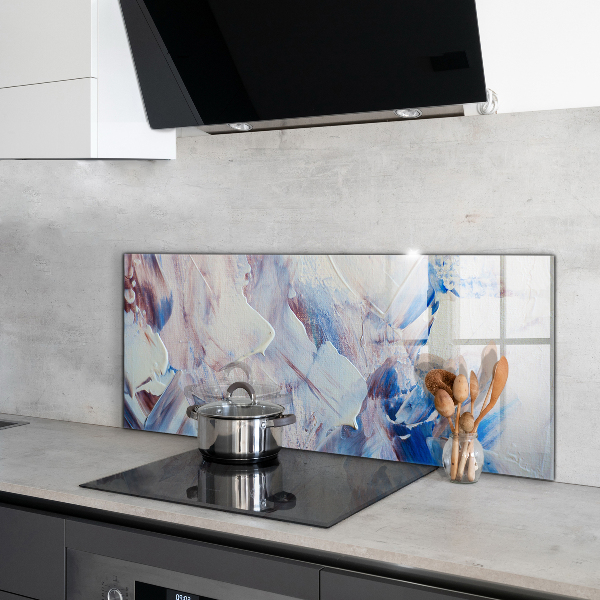 Stenska plošča za kuhinjo Teksturna barva abstrakcija