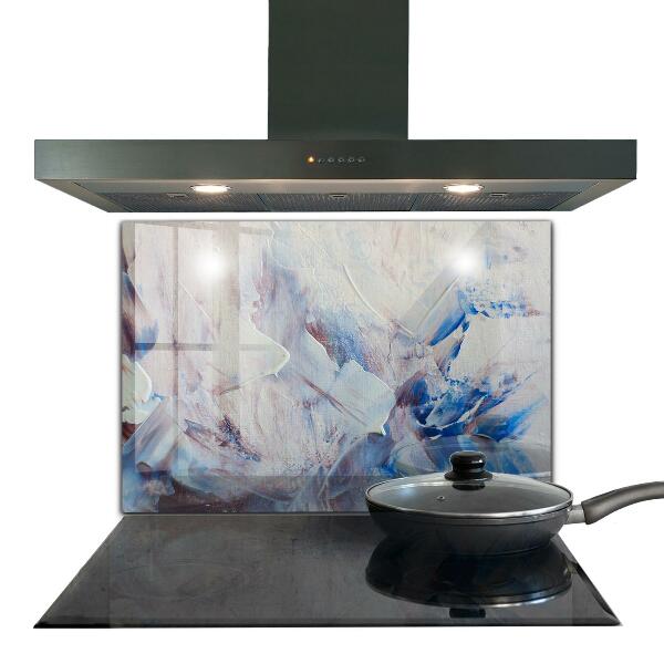 Stenska plošča za kuhinjo Teksturna barva abstrakcija