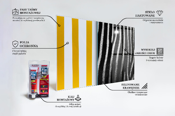 Stenska plošča za kuhinjo Zebra skin african ext