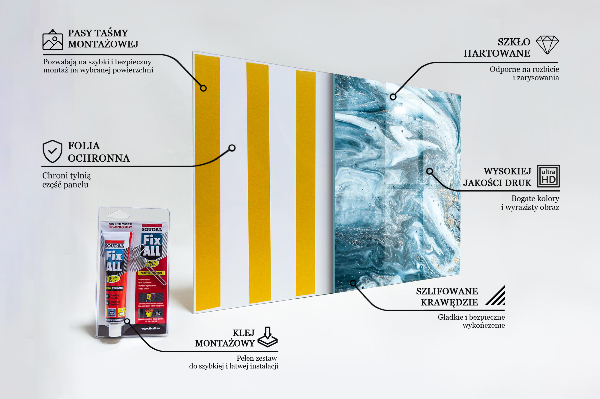 Stenska plošča za kuhinjo Marmorni ahat povzetek