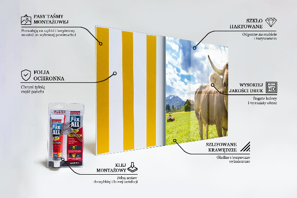 Stenska plošča za kuhinjo Podeželsko podnebje krowa pole