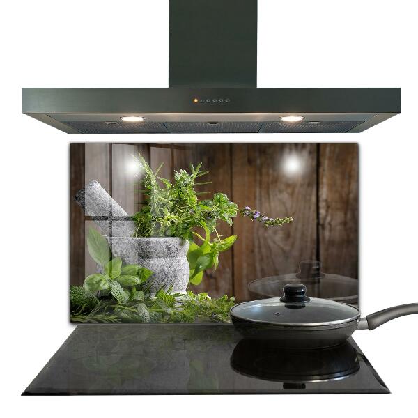 Zidna obloga za kuhinju Začimbe iz kamnite malte