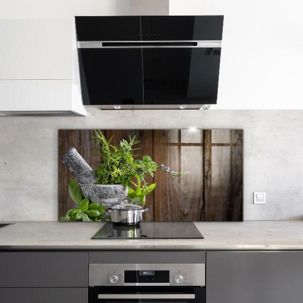 Zidna obloga za kuhinju Začimbe iz kamnite malte