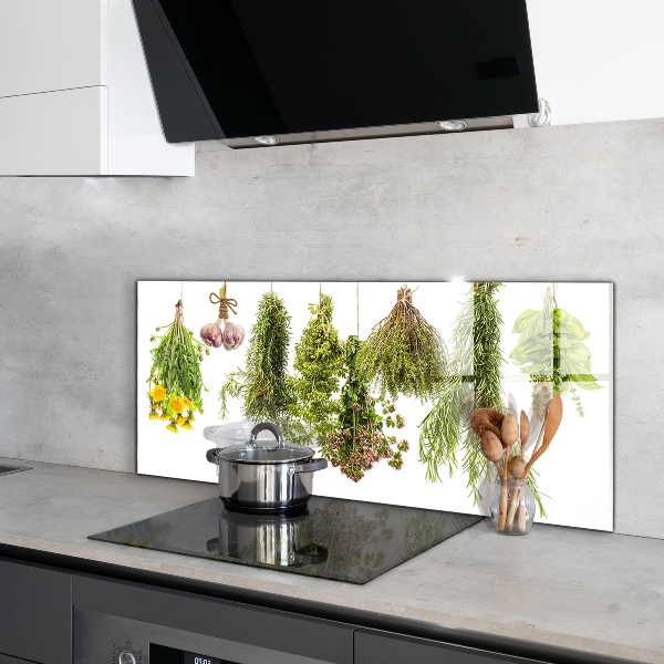 Zidna obloga za kuhinju Posušena zelišča zeliščna zdravila